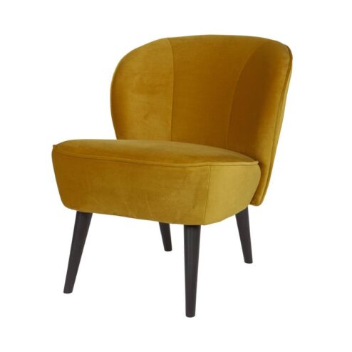 Sara Fauteuil Velvet Oker