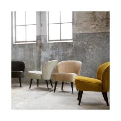 Sara Fauteuil Velvet Oud Roze
