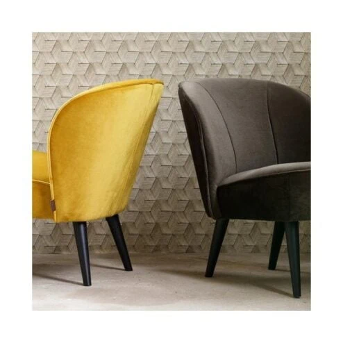 Sara Fauteuil Velvet Warm Groen