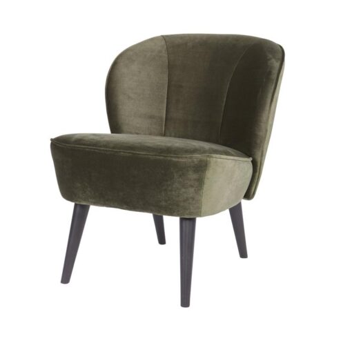 Sara Fauteuil Velvet Warm Groen