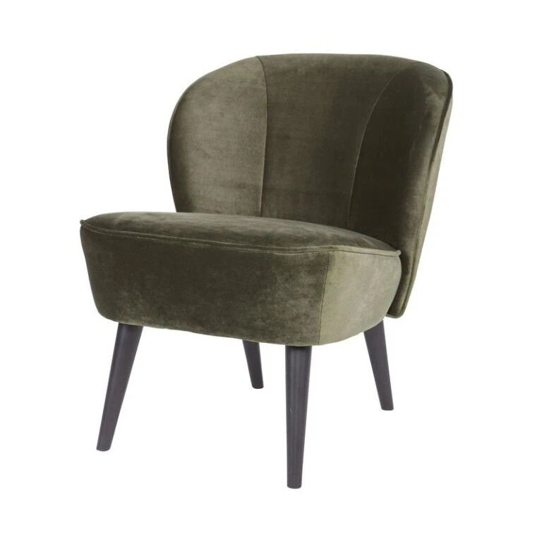 Sara Fauteuil Velvet Warm Groen