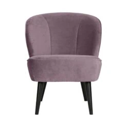 Sara Fauteuil Velvet Warm Lila