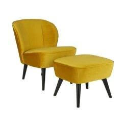 Sara Hocker Op Poten Velvet Oker 56cm