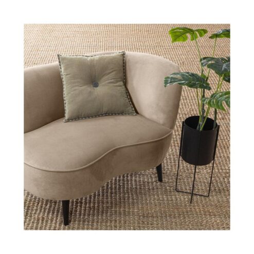 Sara Lounge Fauteuil Rechts Velvet Khaki 112cm
