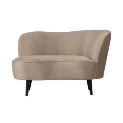 Sara Lounge Fauteuil Rechts Velvet Khaki 112cm