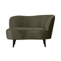 Sara Lounge Fauteuil Rechts Velvet Warm Groen 112cm