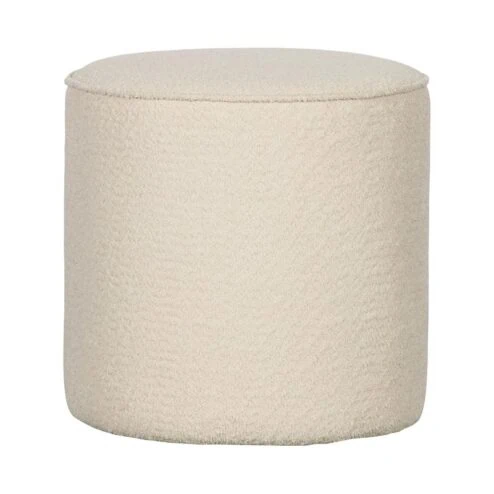 Sara Poef Hoog rond Boucle Creme 46cm