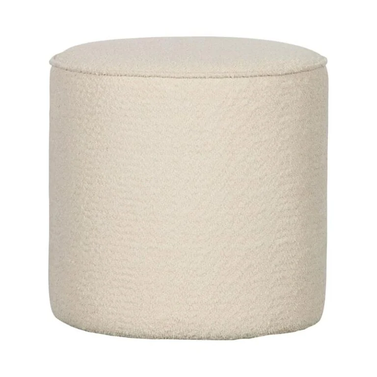 Sara Poef Hoog rond Boucle Creme 46cm