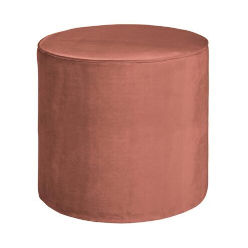 Sara Poef Hoog rond Velvet Oud Roze 46cm