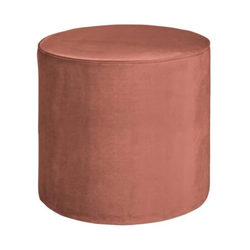 Sara Poef Hoog rond Velvet Oud Roze 46cm