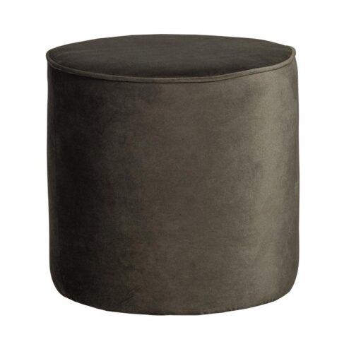 Sara Poef Hoog rond Velvet Warm Groen 46cm