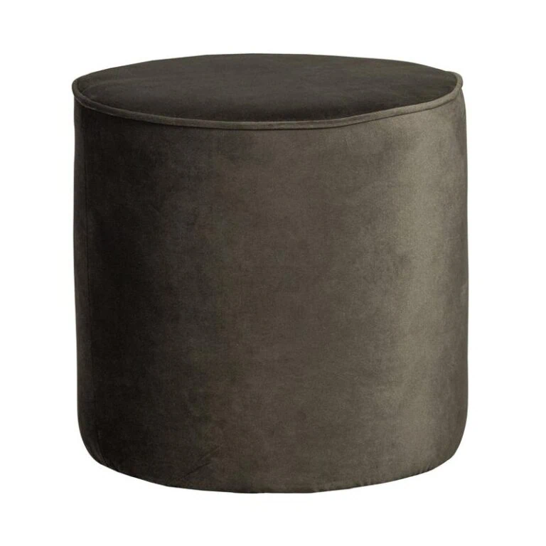Sara Poef Hoog rond Velvet Warm Groen 46cm