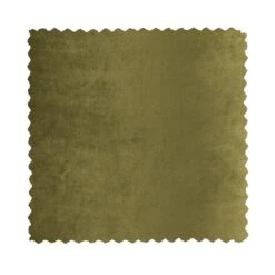 Sara Poef Laag rond Velvet Armygroen 36cm