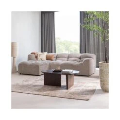 Seam Salontafel ovaal Mangohout Donkerbruin 110cm