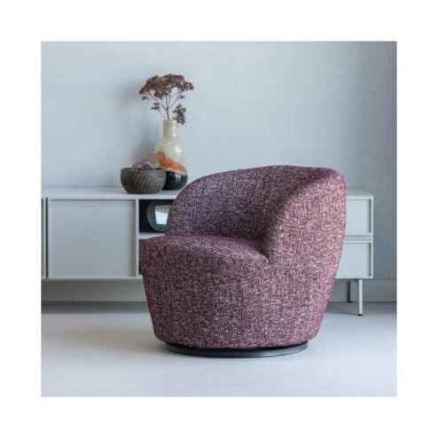 Serra Draaifauteuil Bordeauxrood Melange