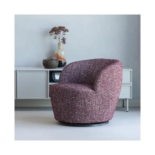 Serra Draaifauteuil Bordeauxrood Melange