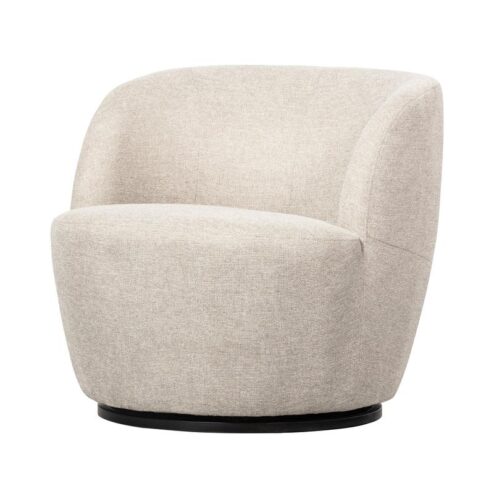 Serra Draaifauteuil Geweven Stof Off White