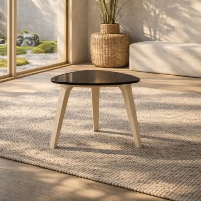 Siem Salontafel L Beige/bruinglas 70cm