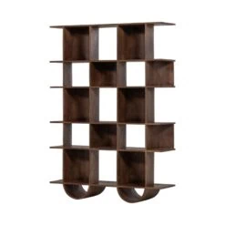 Sinne Boekenkast Mangohout Walnoot 130cm