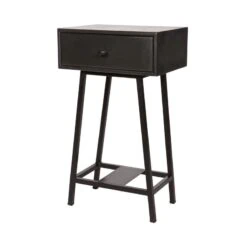 Skybox Sidetable Mangohout Zwart 40cm