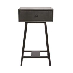 Skybox Sidetable Mangohout Zwart 40cm