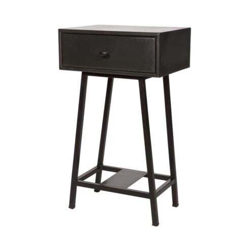 Skybox Sidetable Mangohout Zwart 40cm