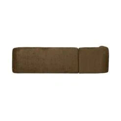 Sloping Hoekbank Links Structure Velvet Brass