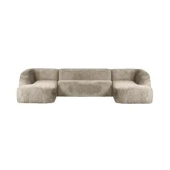 Sloping U-Vorm Bank Structure Velvet Wheatfield