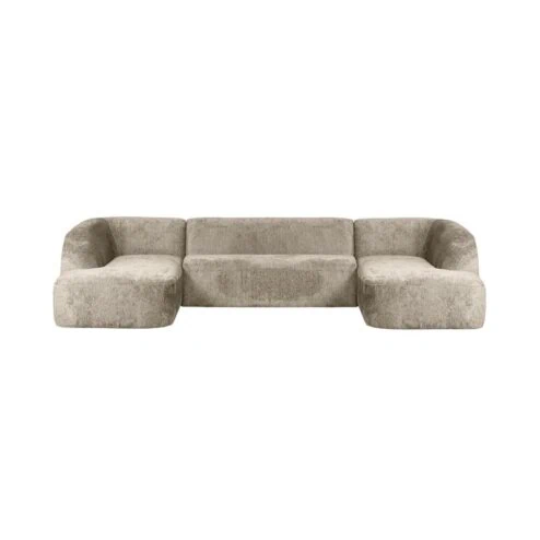 Sloping U-Vorm Bank Structure Velvet Wheatfield