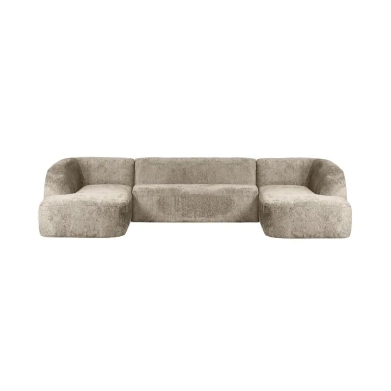 Sloping U-Vorm Bank Structure Velvet Wheatfield