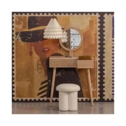 Soof Kaptafel Hout Naturel 70cm