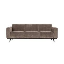 Statement 3-Zits Bank Ribstof Taupe 230cm