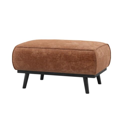 Statement Hocker Chenille Velvet Terra 80cm