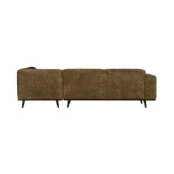 Statement Hoekbank Rechts Structure Velvet Brass