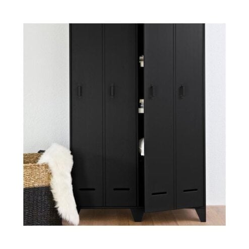 Stijn Lockerkast 2-Deurs Zwart 103cm