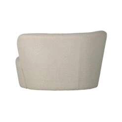 Stone Bankje Links Boucle Creme 112cm