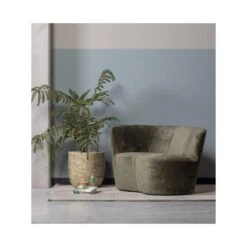 Stone Bankje Links Warm Groen 112cm