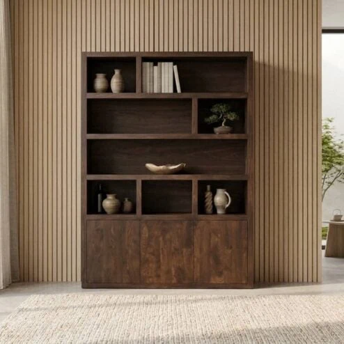 Sven Boekenkast XL walnoot 160cm