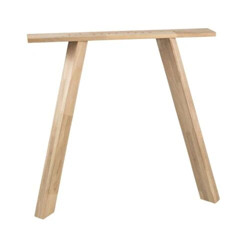 Tablo 3 Standen Poot Vierkant Eiken Set van 2