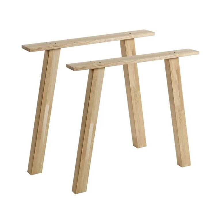 Tablo A Vorm Poot Eiken Set van 2
