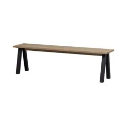 Tablo Eetkamerbank Eiken met Utrecht Poot 160cm