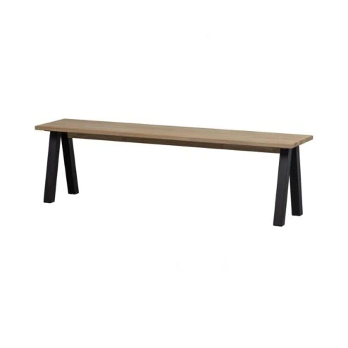 Tablo Eetkamerbank Eiken met Utrecht Poot 160cm