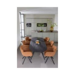 Tablo Eettafel ovaal VL Eikenhout mystic brown 220cm