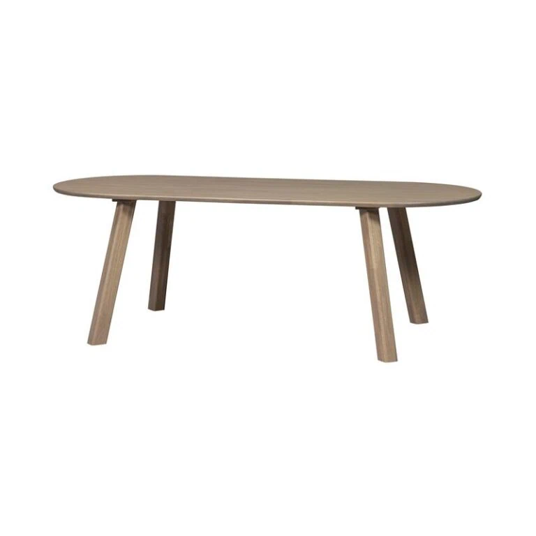 Tablo Eettafel ovaal VL Eikenhout pebble grey 220cm