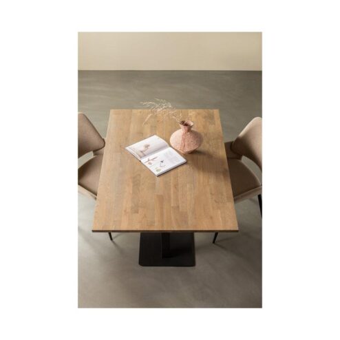 Tablo Eettafel rechthoek VL Eikenhout cashmere brown 120cm
