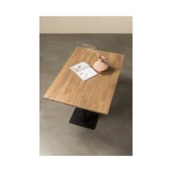 Tablo Eettafel rechthoek VL Eikenhout cashmere brown 120cm