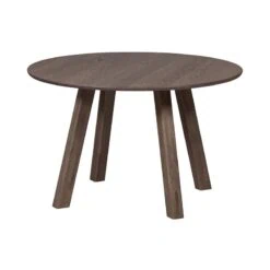 Tablo Eettafel rond DL Eikenhout cashmere brown 120cm