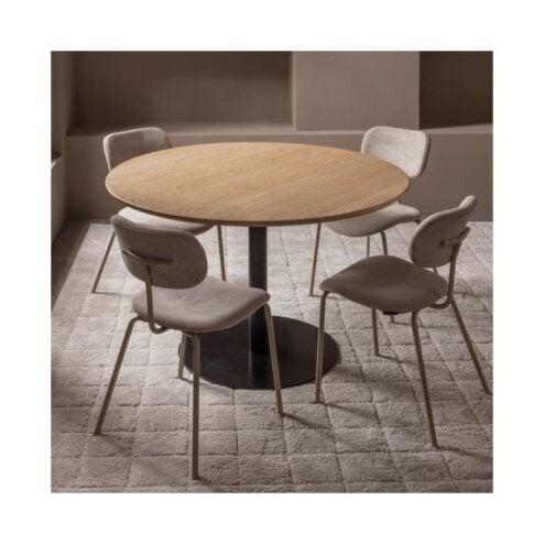 Tablo Eettafel rond VL Eikenhout naturel 120cm