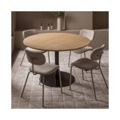 Tablo Eettafel rond VL Eikenhout naturel 120cm