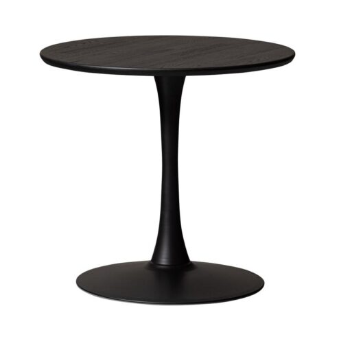 Tablo Eettafel rond VL Eikenhout zwart 80cm